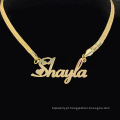 Nome personalizado de Shangjie OEM Nome de aço inoxidável colar de corrente de cobra de cobra de cobra de ouro na moda
